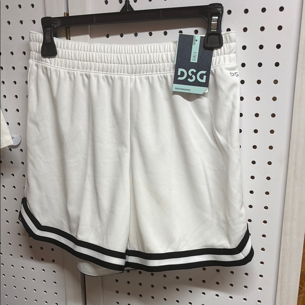 88.DSG Girls White Performance Shorts